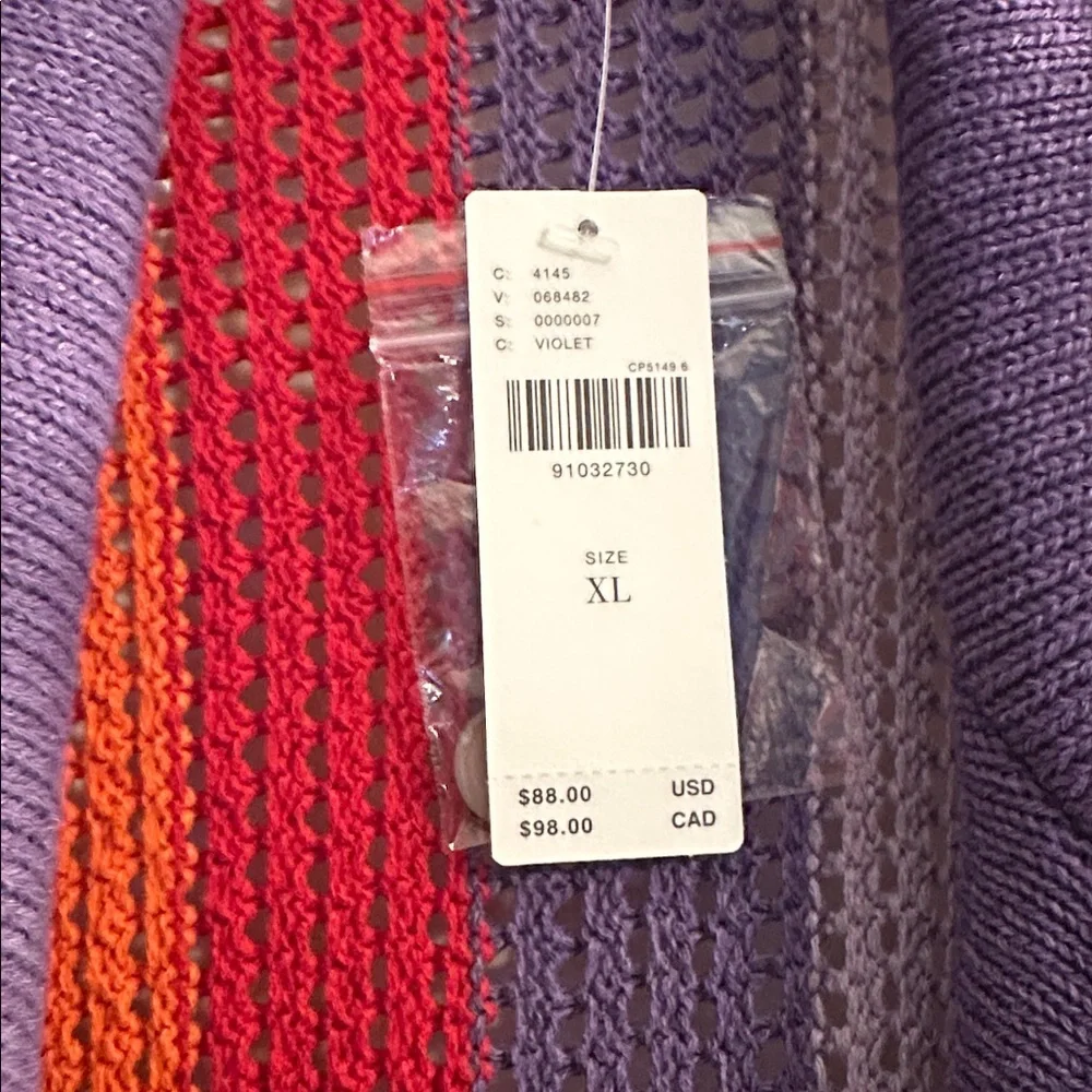 Anthropologie Multicolor Striped Cardigan - Picture 2 of 6